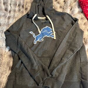 47 Women's Dark Gray Hoodie with Blue Logo